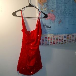 Lucy In The Sky Dress Red Small